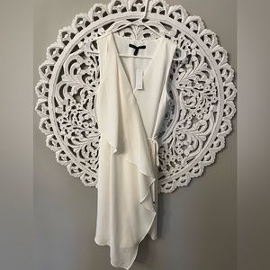 White House Black Market Ruffle Front Dress size 4